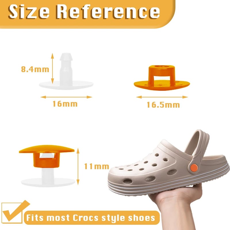 KOTESLLOE 8 Sets Replacement Rivets for Crocs, Replacement Parts for Crocs - Image 4